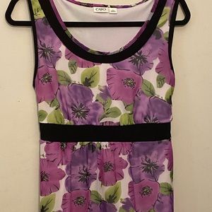 Lined floral print Blouse